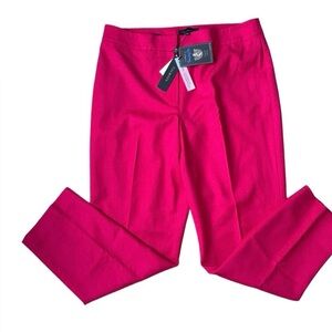 NWT Talbots Hot Pink Wool Heritage Straight Leg Dress Career Pants Size 12